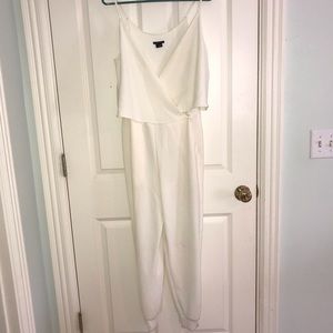 Theory cream jumpsuit